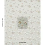 Schumacher 85821 Spitalfields Bouquet Robin's Egg fabric swatch