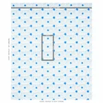 Schumacher 179160 Spot & Star Blue fabric swatch
