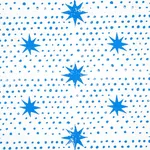 Schumacher 179160 Spot & Star Blue fabric swatch