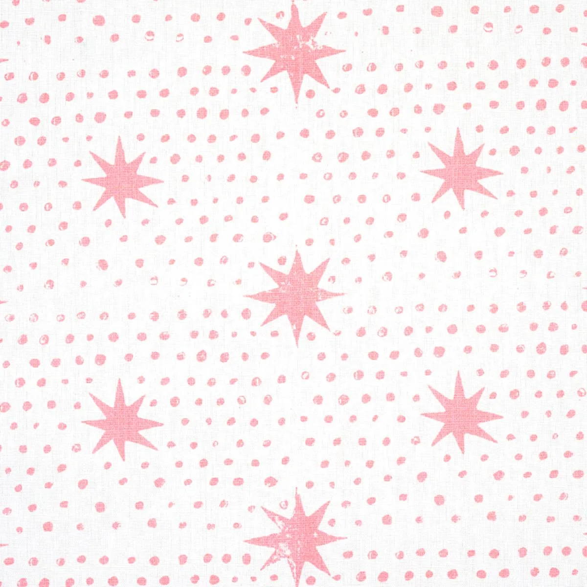 Schumacher 179162 Spot & Star Pink fabric swatch