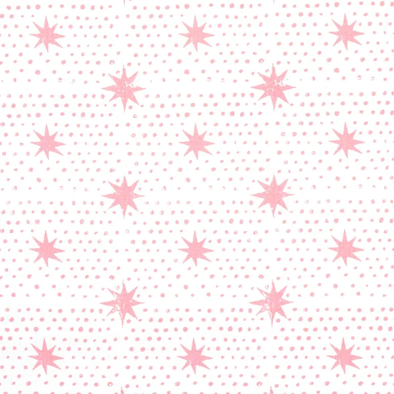 Schumacher 179162 Spot & Star Pink fabric swatch