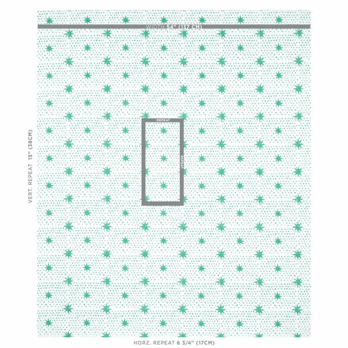 Schumacher 179161 Spot & Star Sea Glass fabric swatch