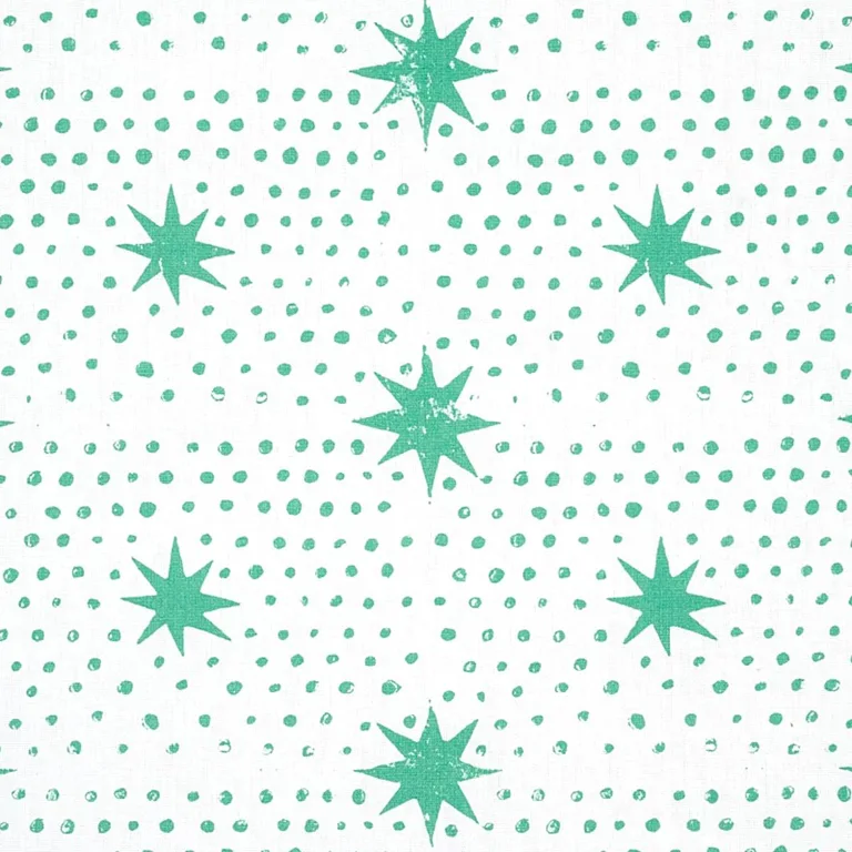 Schumacher 179161 Spot & Star Sea Glass fabric swatch