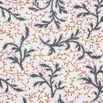 Schumacher 177830 Sprig Basalt & Fawn fabric swatch