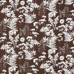 Schumacher 180222 Spring Floral Indoor/Outdoor Brown fabric swatch