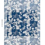 Schumacher 180220 Spring Floral Indoor/Outdoor Navy fabric swatch