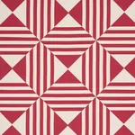 Schumacher 87591 Square In A Square Red fabric swatch