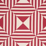 Schumacher 87591 Square In A Square Red fabric swatch