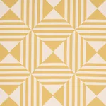 Schumacher 87592 Square In A Square Yellow fabric swatch