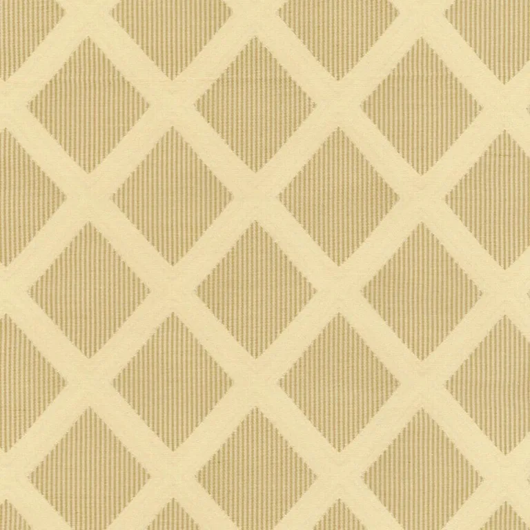 Schumacher 62603 Stafford Diamond Toffee fabric swatch