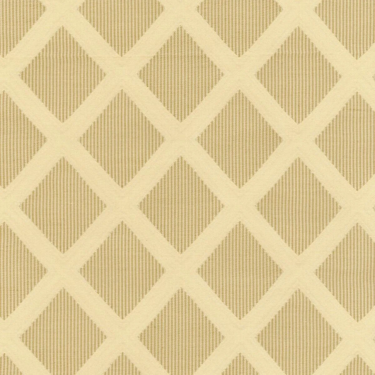 Schumacher 62603 Stafford Diamond Toffee fabric swatch