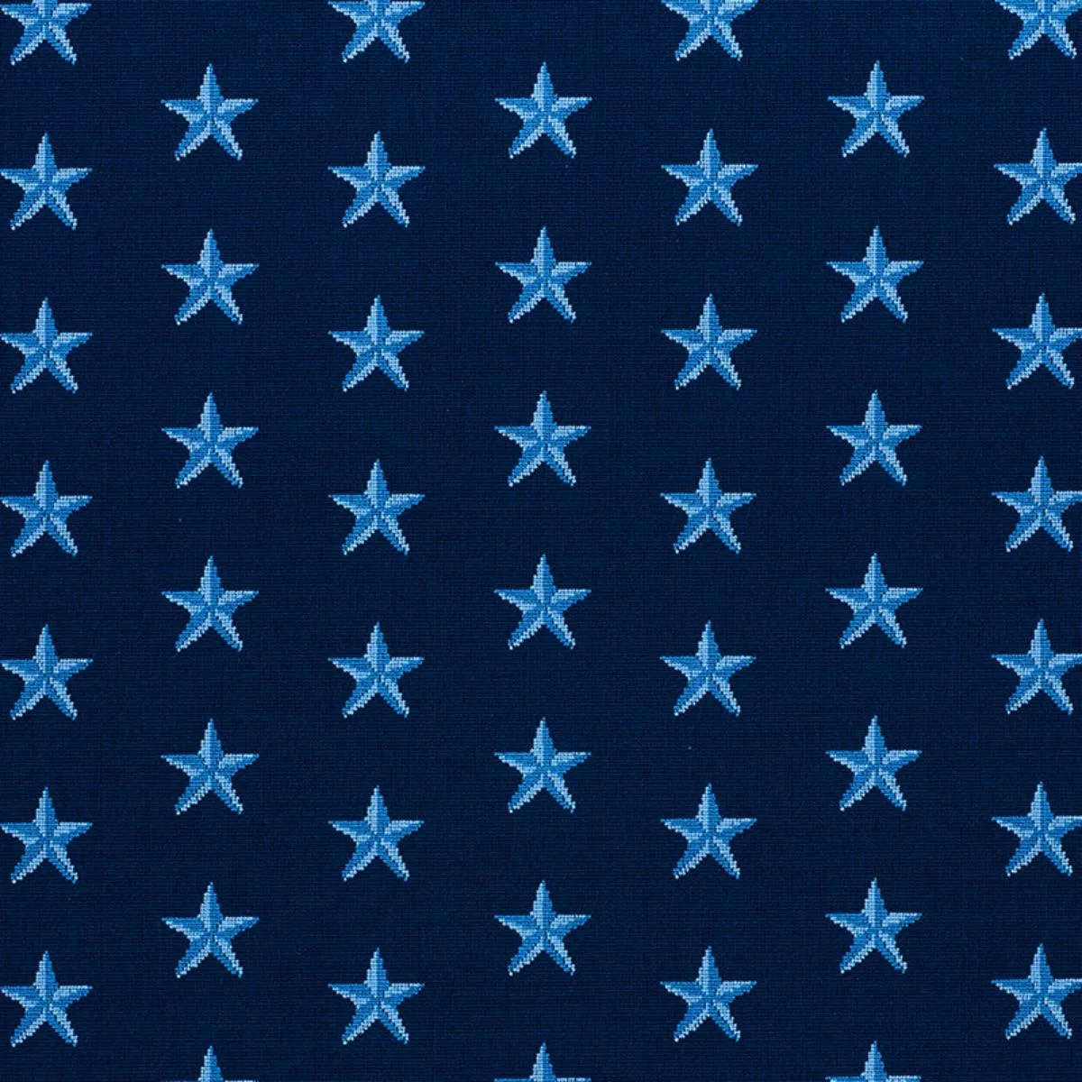 Schumacher 77421 Star éPinglé Blue fabric swatch