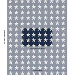 Schumacher 87600 Starfield Appliqué Navy fabric swatch