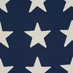 Schumacher 87600 Starfield Appliqué Navy fabric swatch