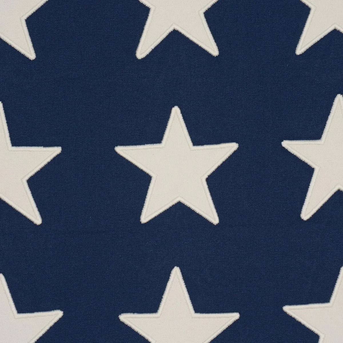 Schumacher 87600 Starfield Appliqué Navy fabric swatch