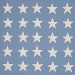 Schumacher 87601 Starfield Appliqué Sky fabric swatch