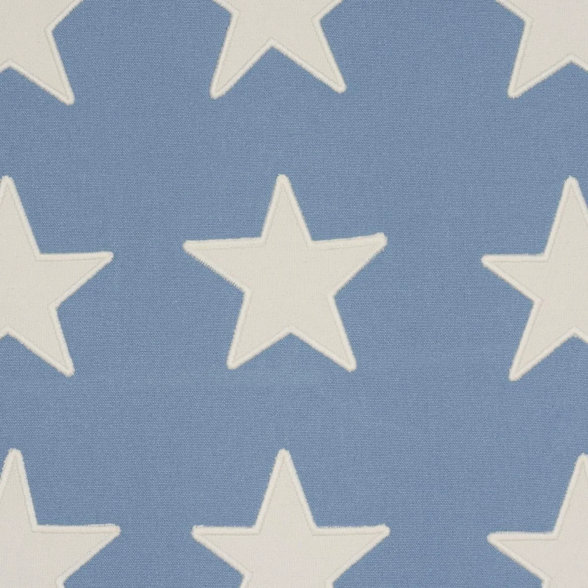 Schumacher 87601 Starfield Appliqué Sky fabric swatch