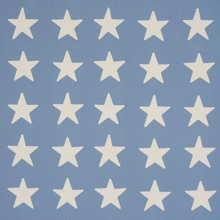 Schumacher 87601 Starfield Appliqué Sky fabric swatch