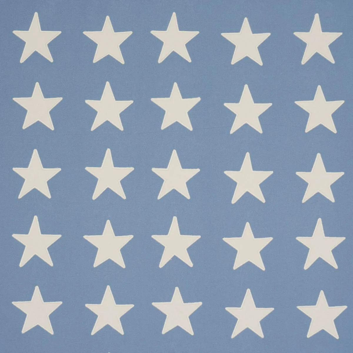Schumacher 87601 Starfield Appliqué Sky fabric swatch