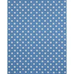 Schumacher 179260 Stars Hand Block Print Blue fabric swatch