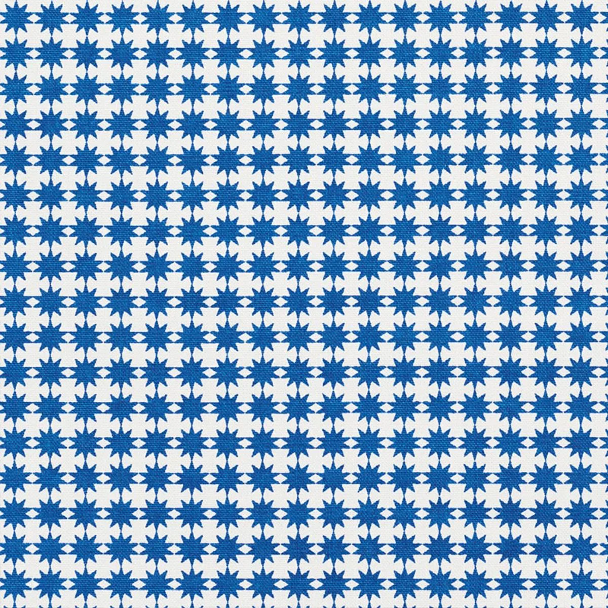Schumacher 177083 Stella Blue fabric swatch
