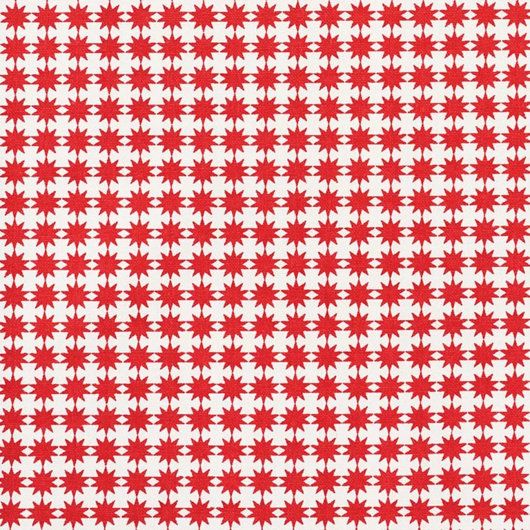 Schumacher 177086 Stella Red fabric swatch