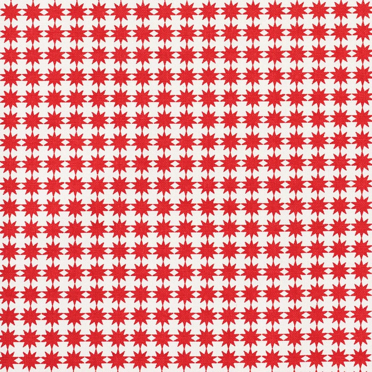 Schumacher 177086 Stella Red fabric swatch
