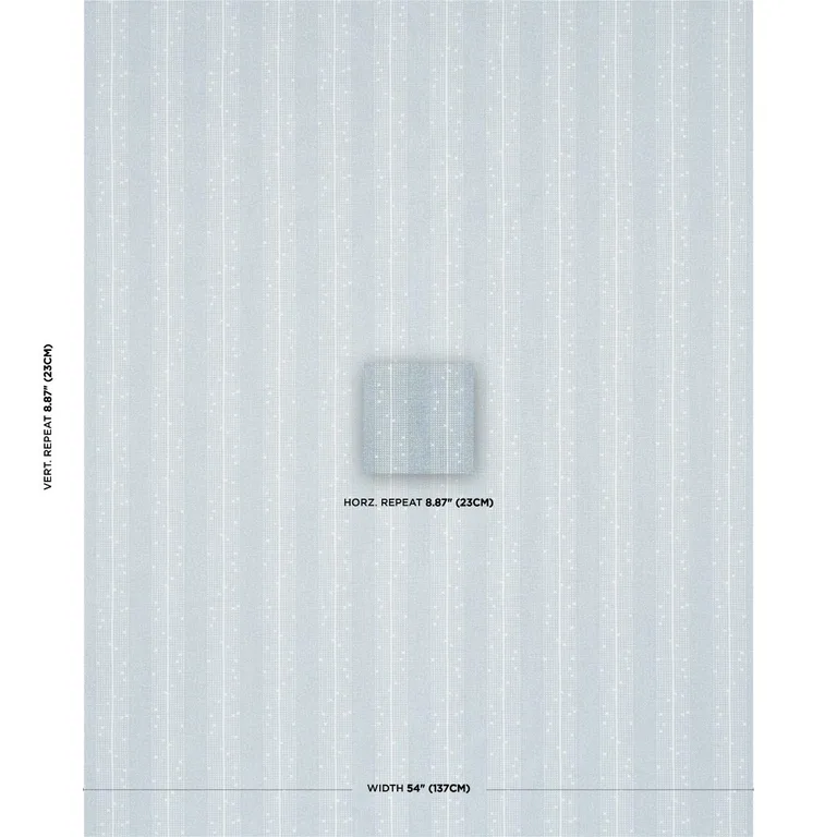 Schumacher 182112 Stella Stripe Blue fabric swatch
