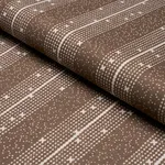 Schumacher 182111 Stella Stripe Brown fabric swatch