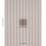 Schumacher 182111 Stella Stripe Brown fabric swatch