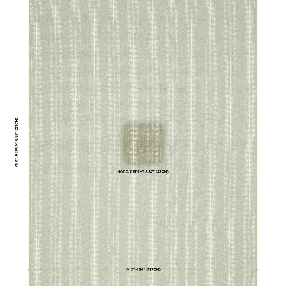 Schumacher 182110 Stella Stripe Moss fabric swatch