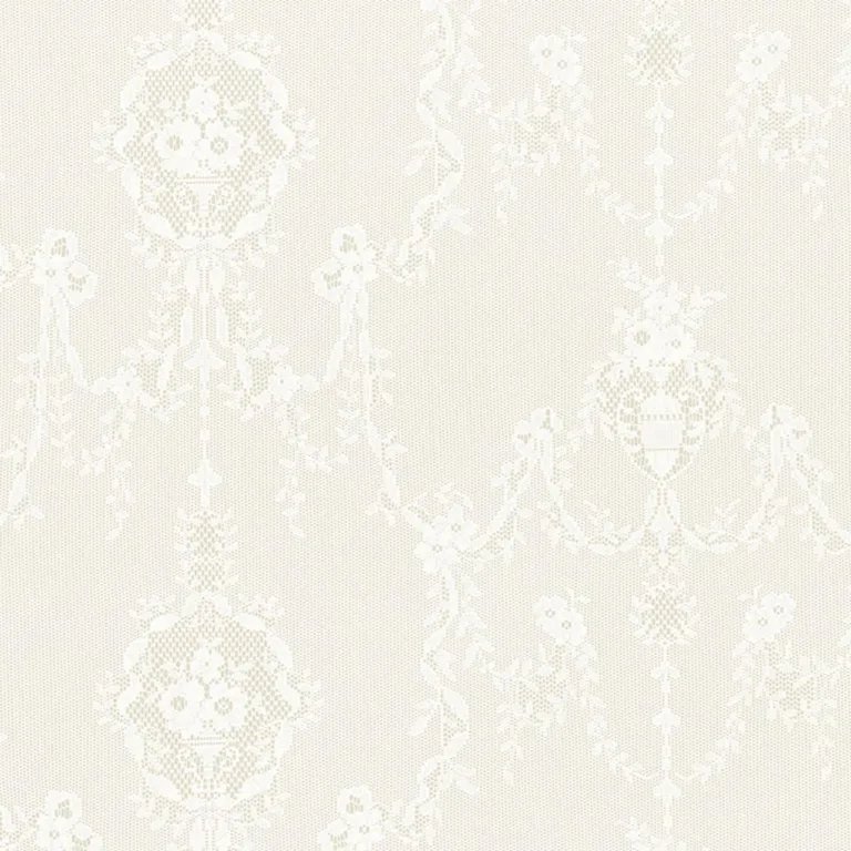 Schumacher 2609790 Stephanies Lace Sheer Champagne fabric swatch
