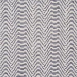 Schumacher 84640 Stepped Chevron Indigo fabric swatch