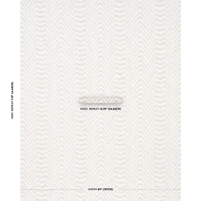 Schumacher 84641 Stepped Chevron Linen fabric swatch