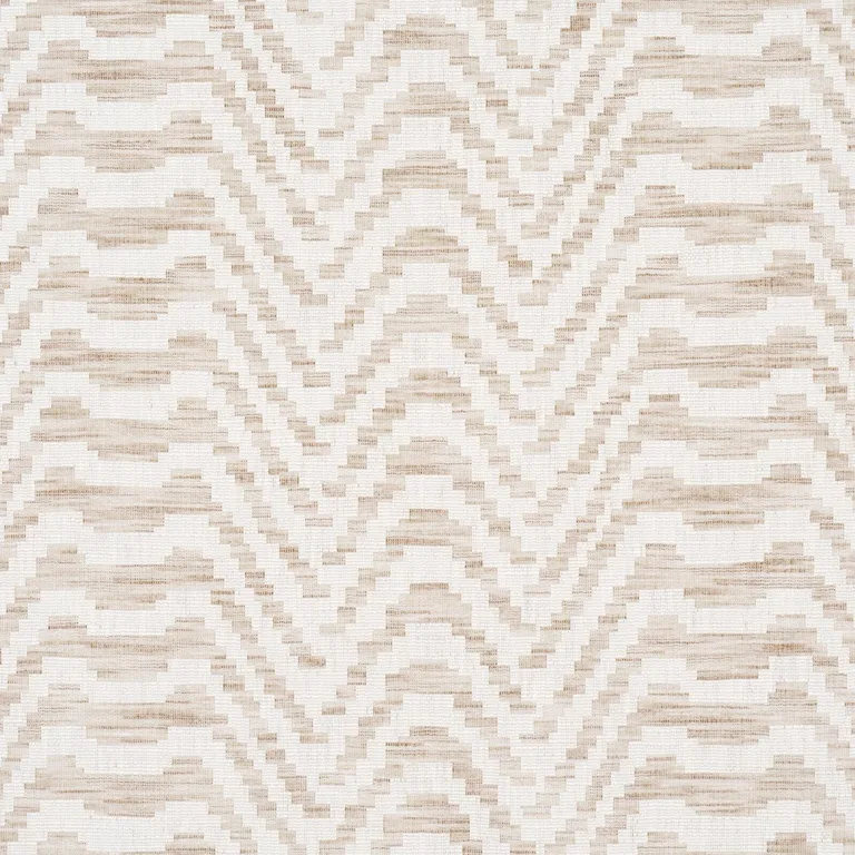 Schumacher 84641 Stepped Chevron Linen fabric swatch