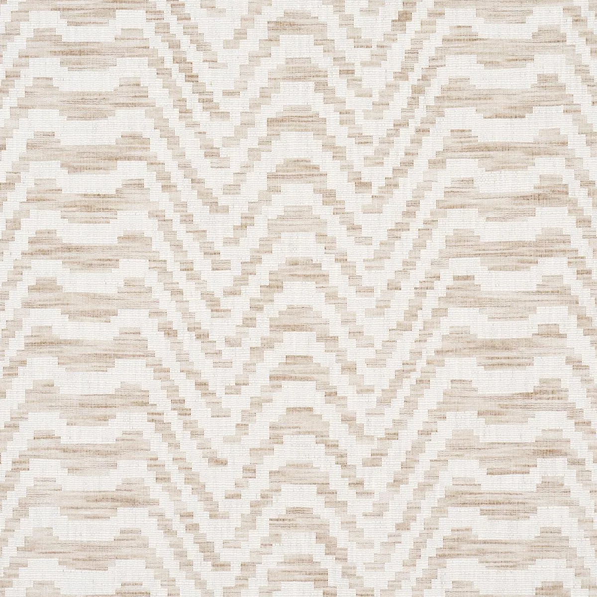 Schumacher 84641 Stepped Chevron Linen fabric swatch