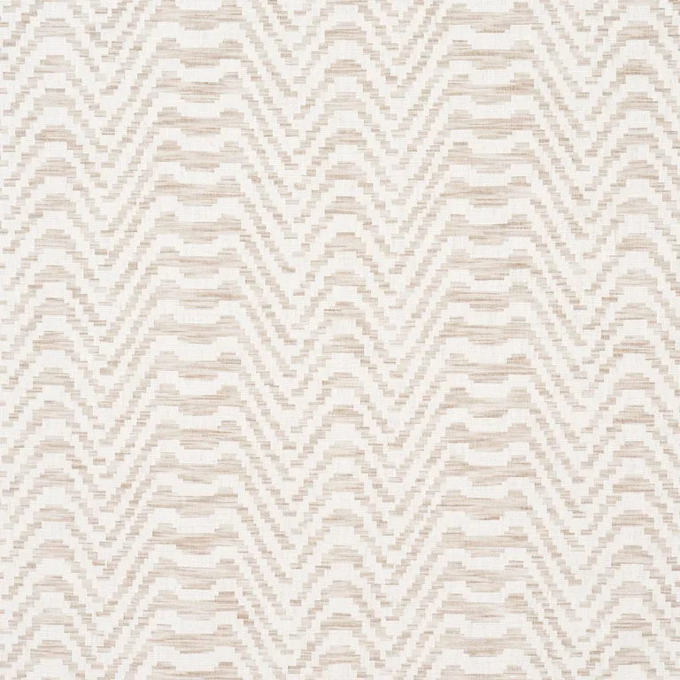 Schumacher 84641 Stepped Chevron Linen fabric swatch