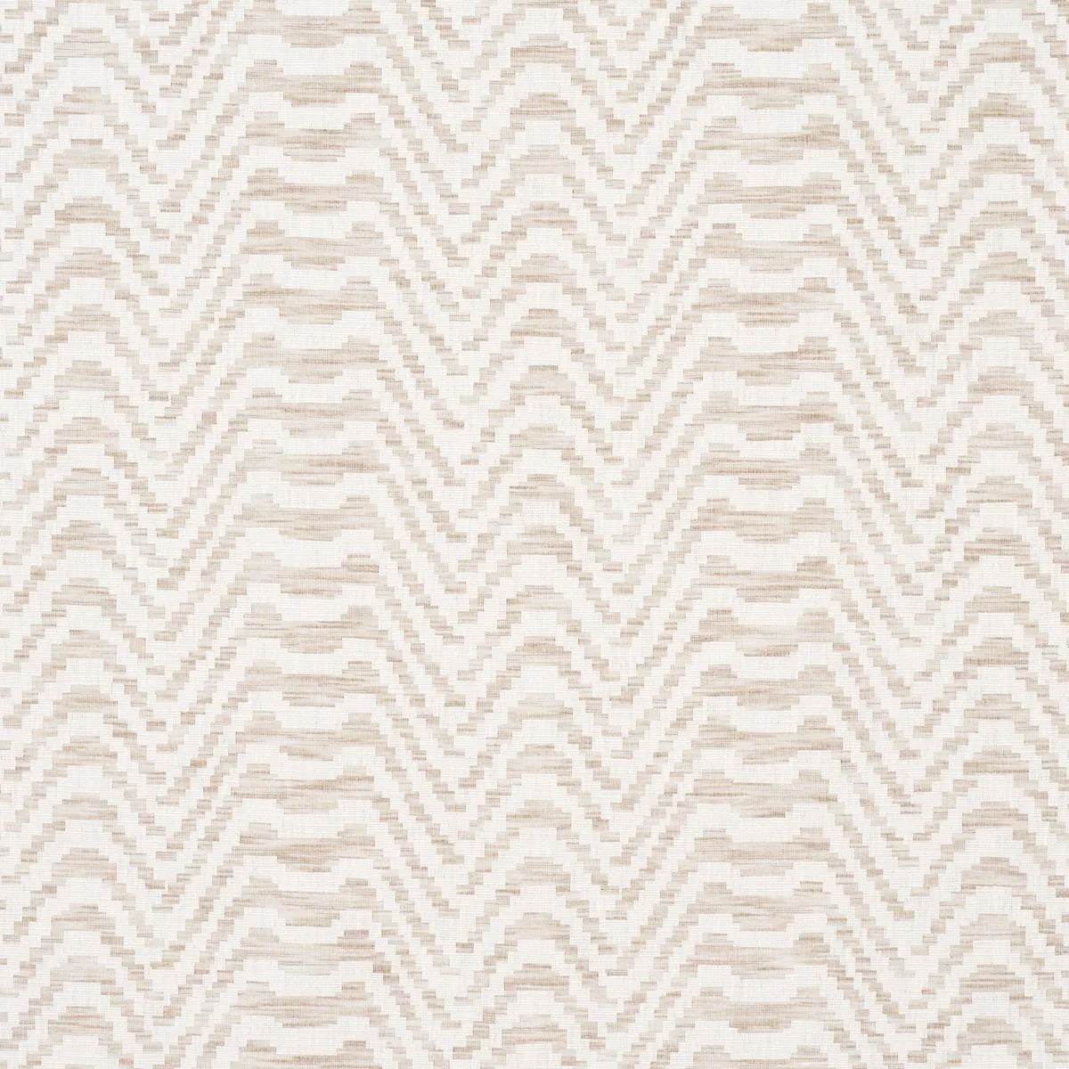 Schumacher 84641 Stepped Chevron Linen fabric swatch