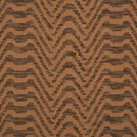 Schumacher 84642 Stepped Chevron Sepia fabric swatch