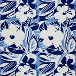 Schumacher 178862 Stevie Blue fabric swatch