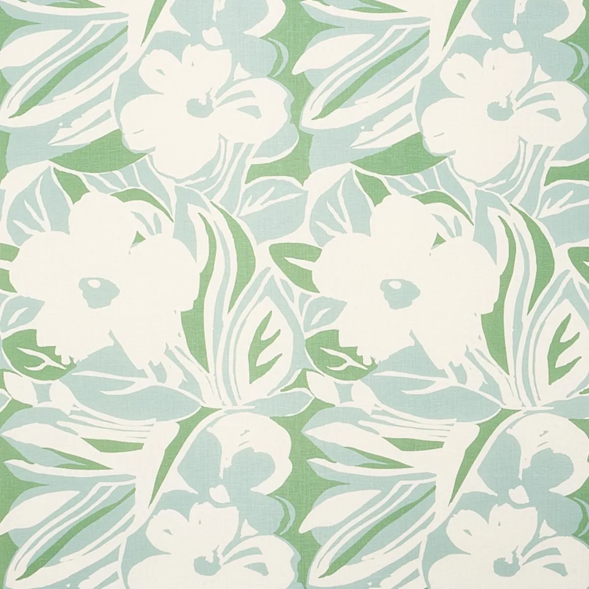 Schumacher 178863 Stevie Green fabric swatch