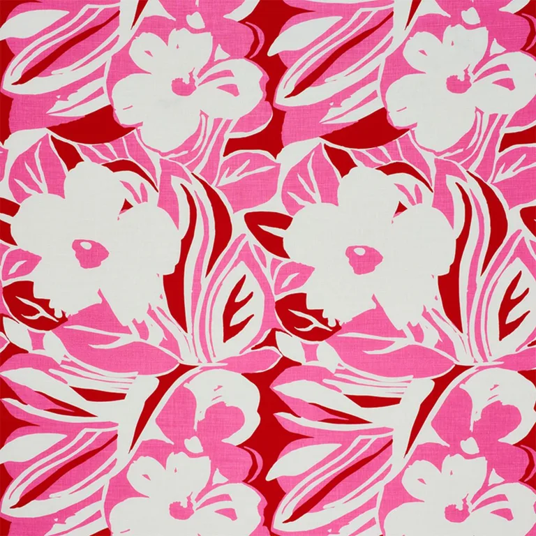 Schumacher 178861 Stevie Pink fabric swatch