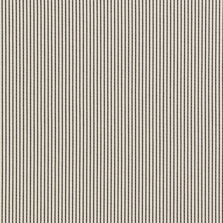 Schumacher 71744 Stitched Stripe Indoor/Outdoor Black fabric swatch