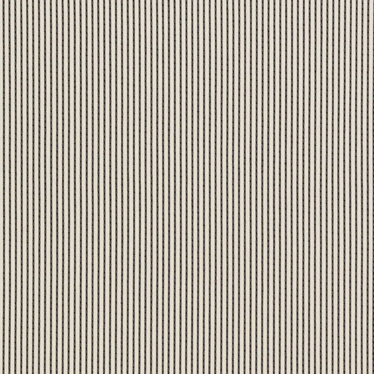 Schumacher 71744 Stitched Stripe Indoor/Outdoor Black fabric swatch
