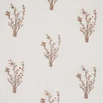 Schumacher 80401 Stora Embroidery Ivory fabric swatch