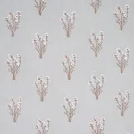 Schumacher 80400 Stora Embroidery Mineral fabric swatch