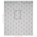 Schumacher 80400 Stora Embroidery Mineral fabric swatch
