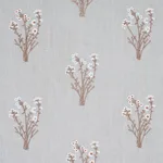Schumacher 80400 Stora Embroidery Mineral fabric swatch