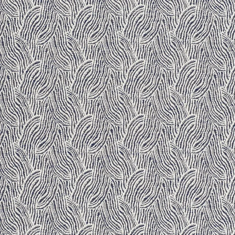 Schumacher 73832 Strata Indoor/Outdoor Indigo fabric swatch