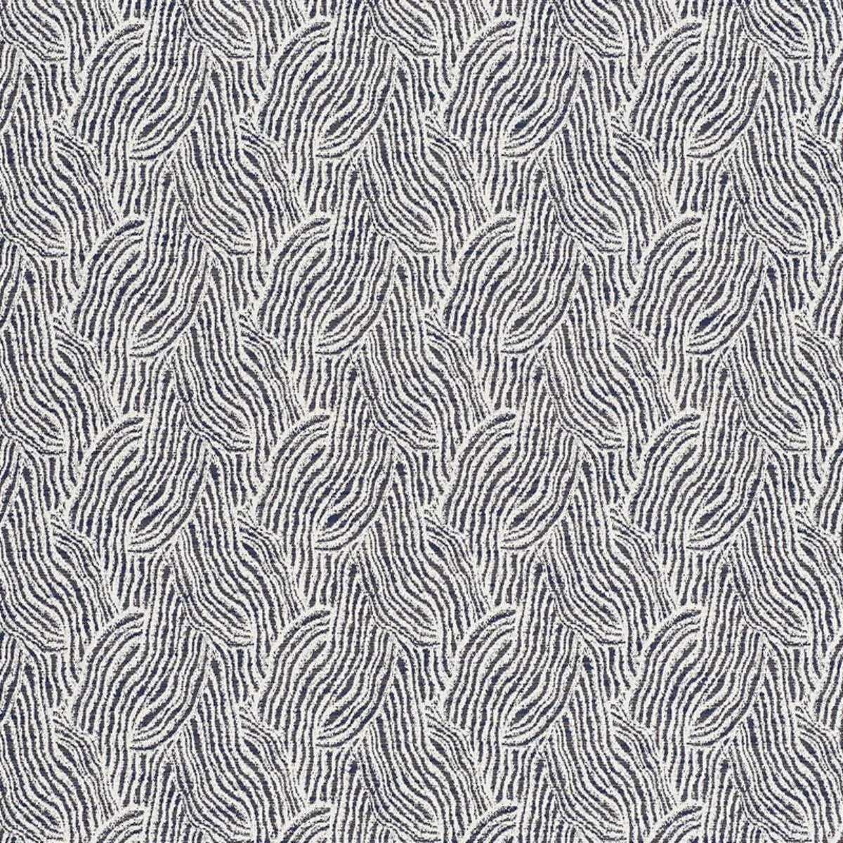 Schumacher 73832 Strata Indoor/Outdoor Indigo fabric swatch